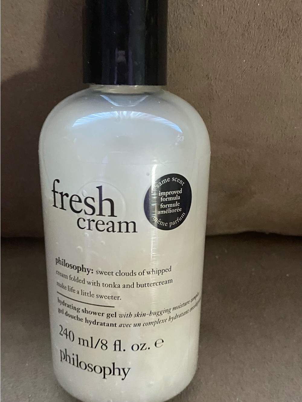 Philosophy Fresh Cream Hydrating Shower Gel - White with Black Cap